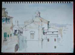Siena, watercolour
