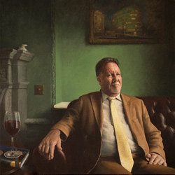 Portrait of Keith C, acrylic on linen