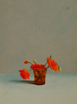 Poppies, acrylic on linen