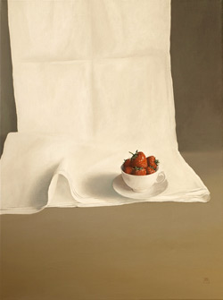 Strawberry Tea, acrylic on canvas